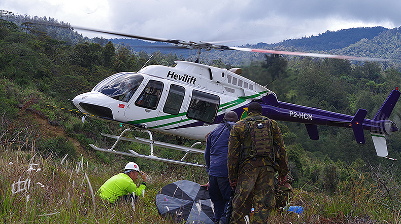 airborne photogrammetry to survey a mine