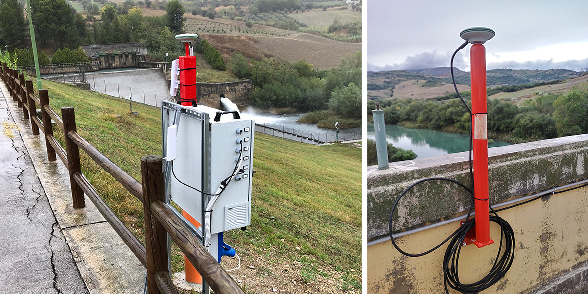 Harnessing the Power of GNSS for Monitoring Hydro Energy Infrastructure - Alanno, a part concrete, part earth dam in Abruzzo, Italy