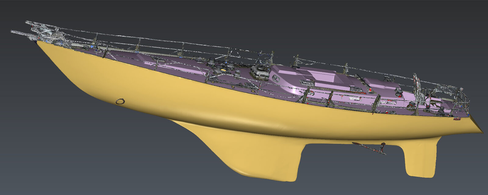 Digital Dry Dock 20 metre classic Race Yacht Performance Study