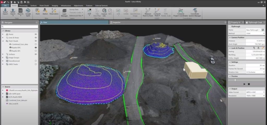 Fly through data in Leica Infinity | Leica Geosystems