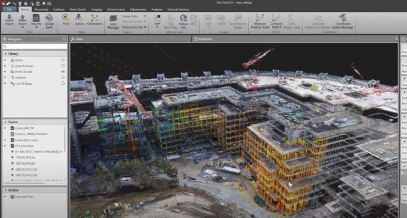 Leica Infinity how to create Fly along View Points