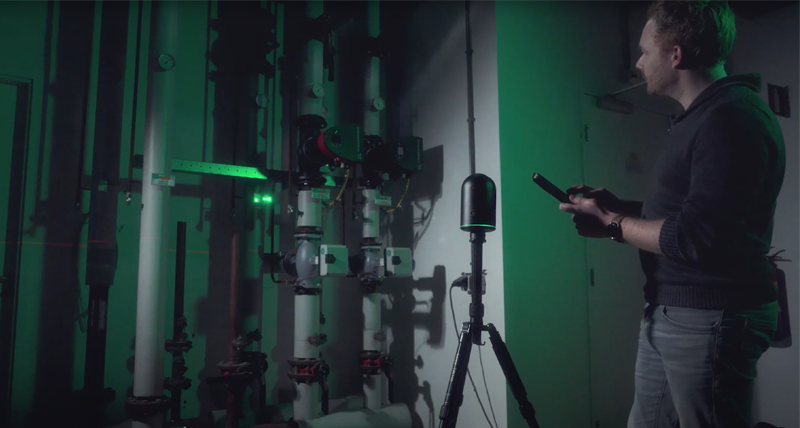Teaser Leica BLK360 laserscanner voor digitaal renoveren in de W- en E installatietechniek