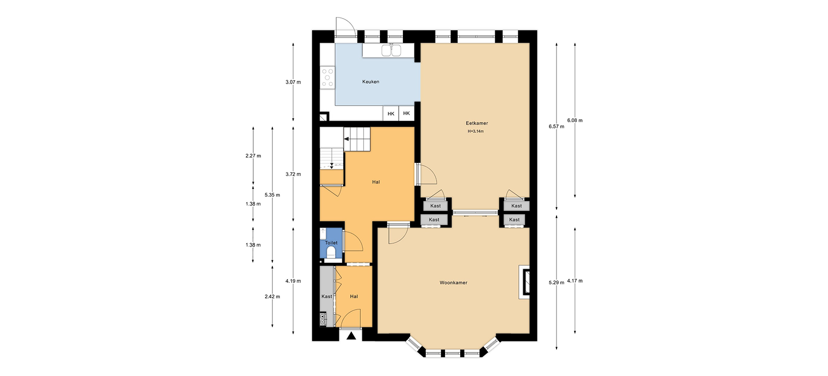 SkyBird and HomeSwitchers 2D plattegrond als resultaat scans met Leica BLK2GO