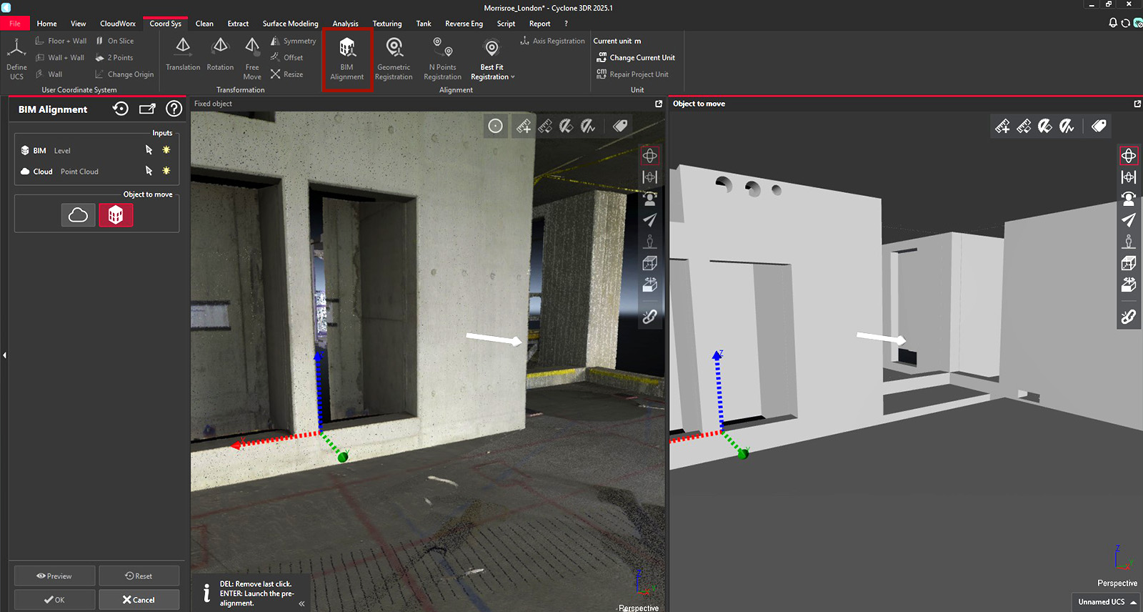 cyclone 3dr bim analysis