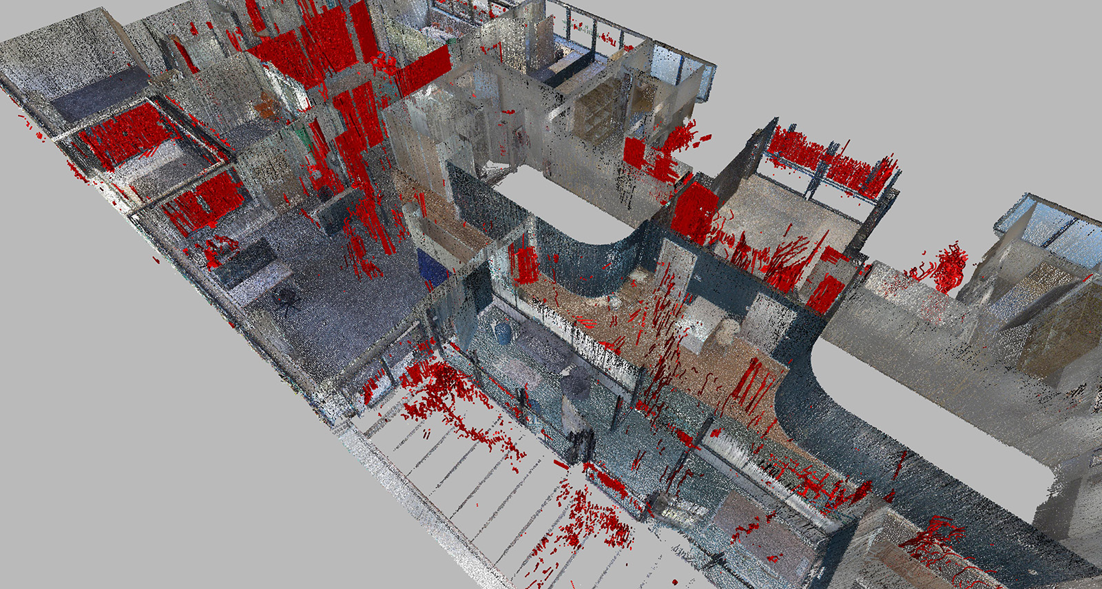 BLK Mobile People Filtering: We developed this model to support our BLK mobile and autonomous sensors, which quickly capture occupied environments with a lot of human activity, such as the Leica BLK2GO handheld laser imaging scanner and the Leica BLKARC and Leica BLK2FLY autonomous laser scanning modules. It offers one-click functionality to remove noisy points corresponding to people and moving objects.