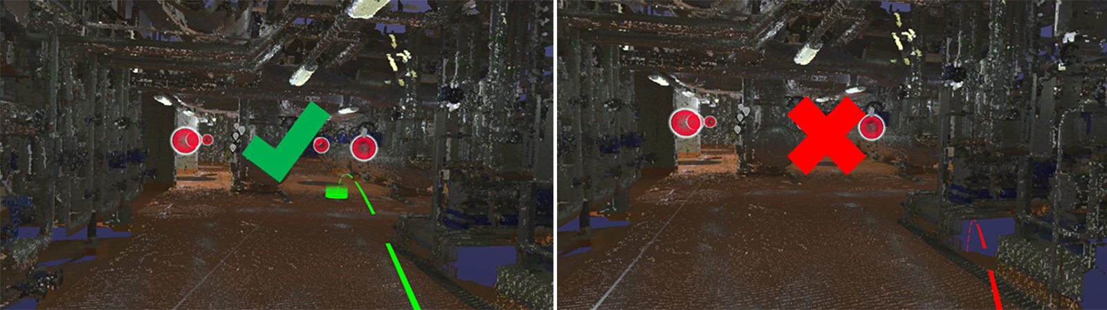 Intuitive navigation makes it easy for anyone to explore the immersive environment. 