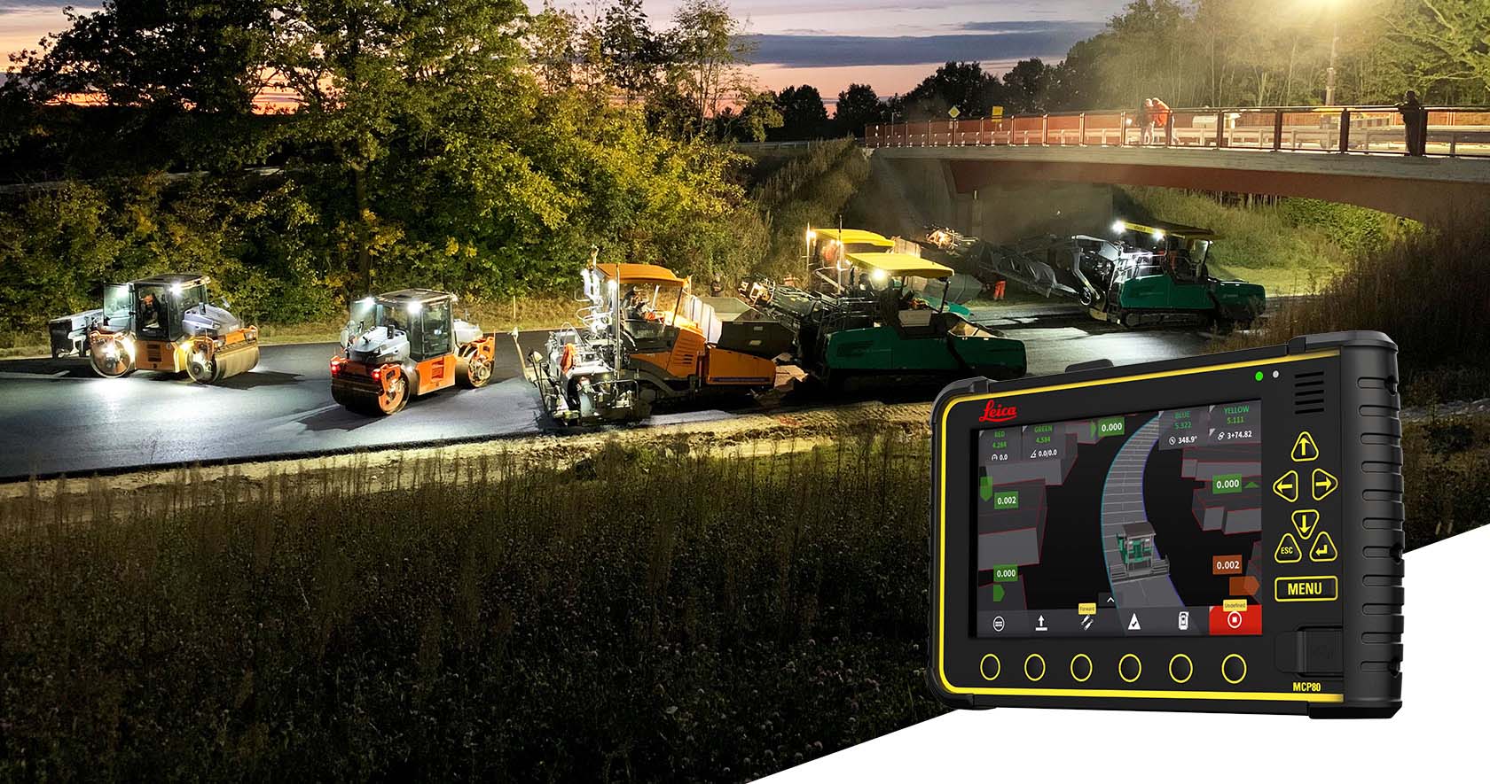 Leica iCON pave asphalt