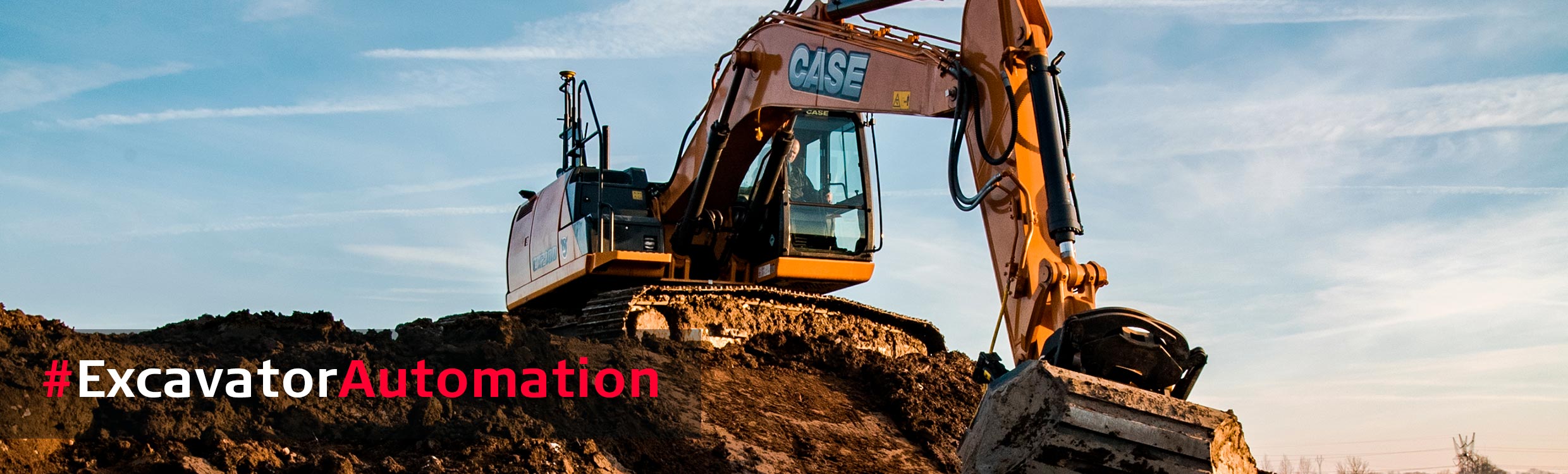 Semi-automatic excavator for CNH
