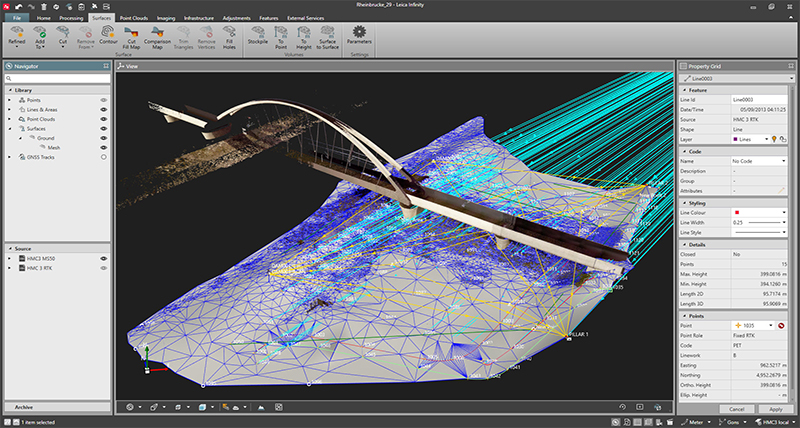 Infinity Surveying Software - Surfaces | Leica Geosystems